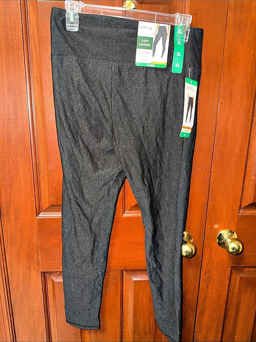 Orvis Charcoal Grey Leggings Size XL NWT